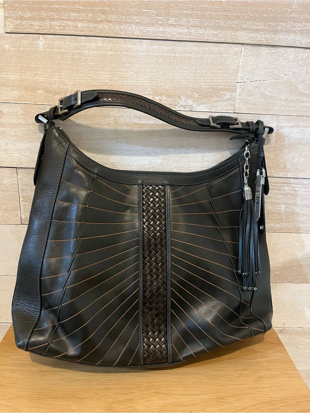 Cole Haan Huarache Leather Handbag-Vintage - Picture 2 of 11